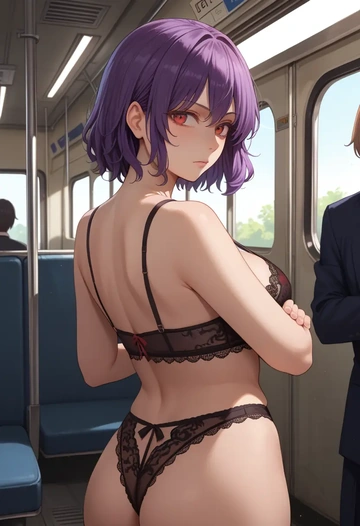 touhou,reisen_udongein_inaba,lingerie  - AI generated anime art