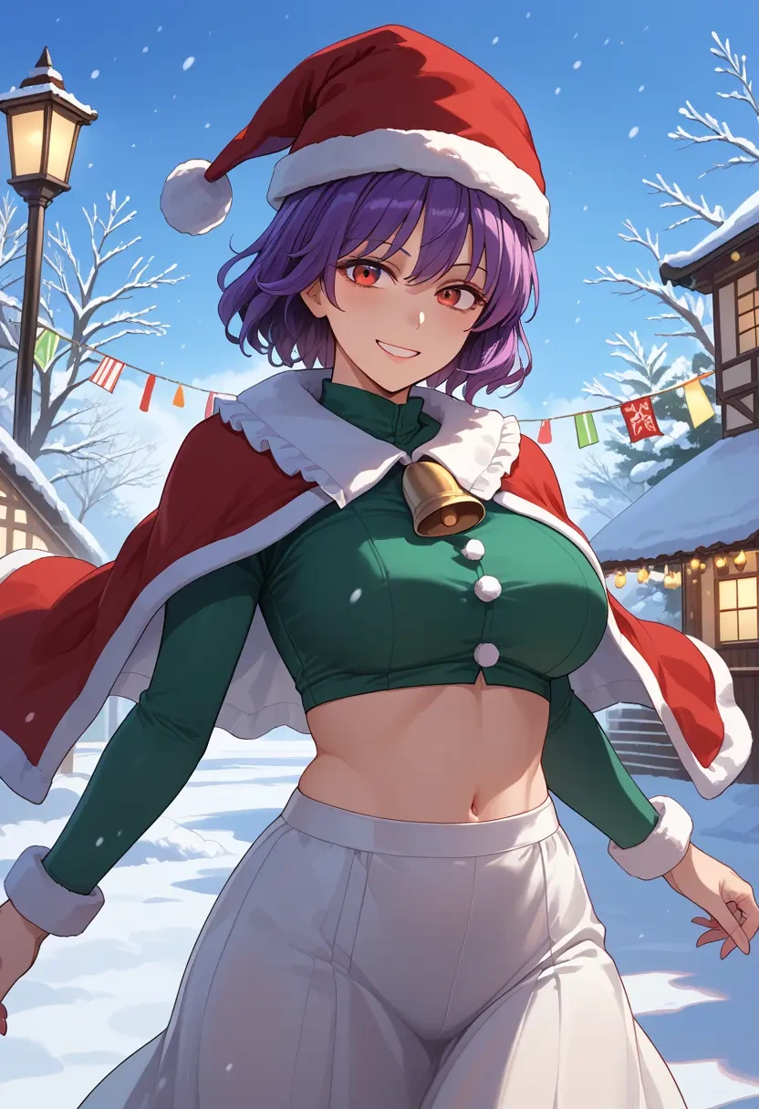 touhou,reisen_udongein_inaba,Christmas,dress  - 