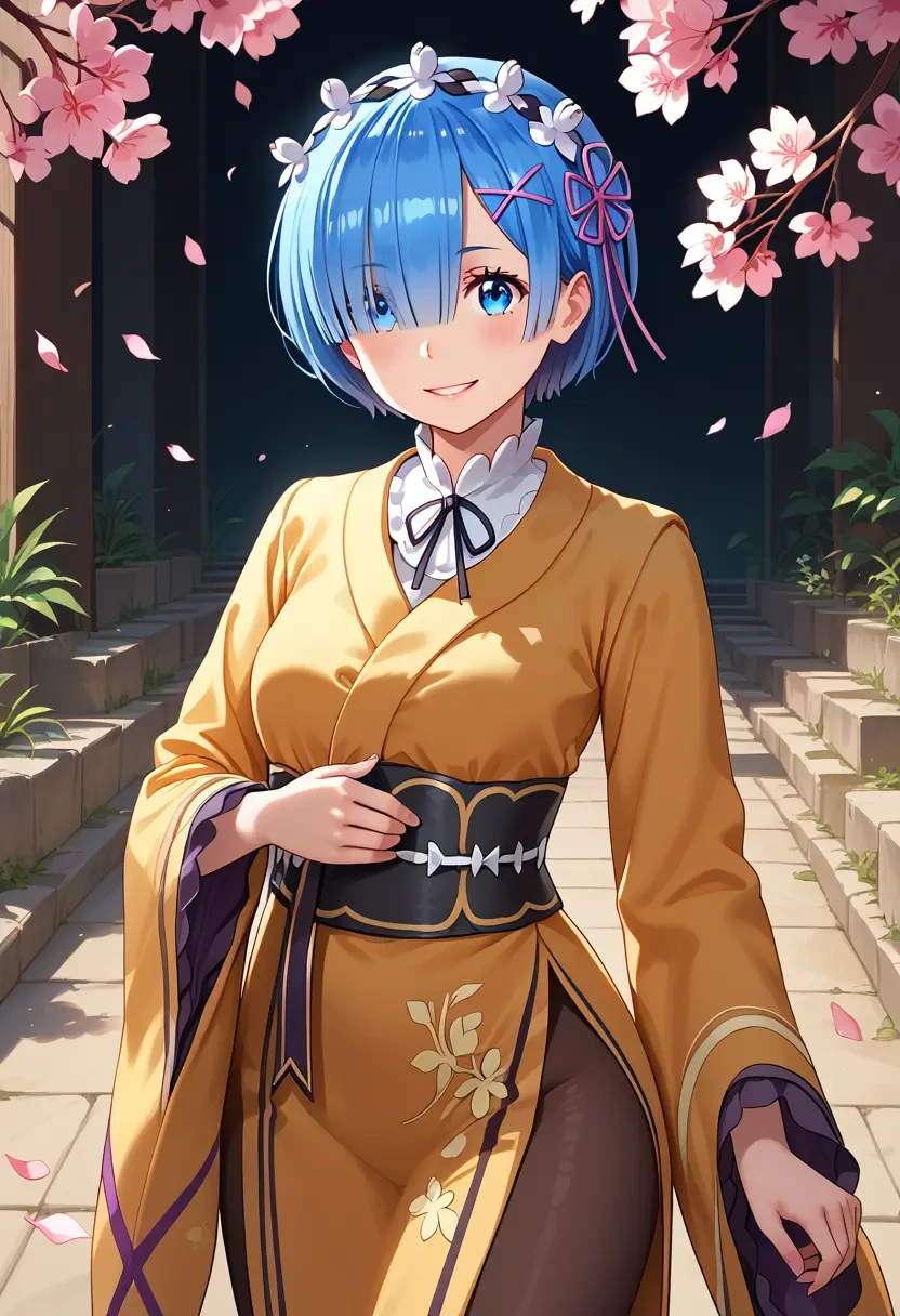 re_zero_kara_hajimeru_isekai_seikatsu,rem_(re_zero),kimono  - 