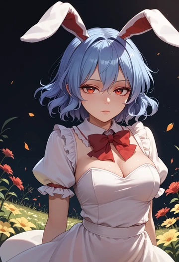 touhou,remilia_scarlet,bunny girl, sexy  - AI generated anime art