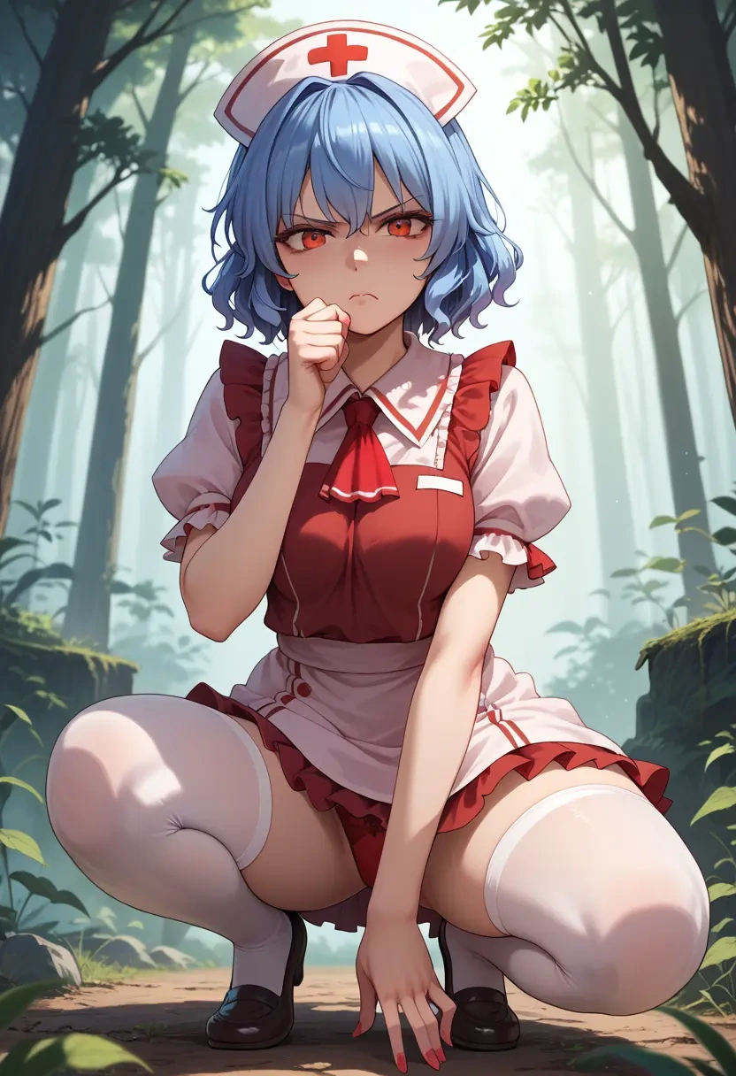 touhou,remilia_scarlet,nurse,stockings,sexy,panties  - 