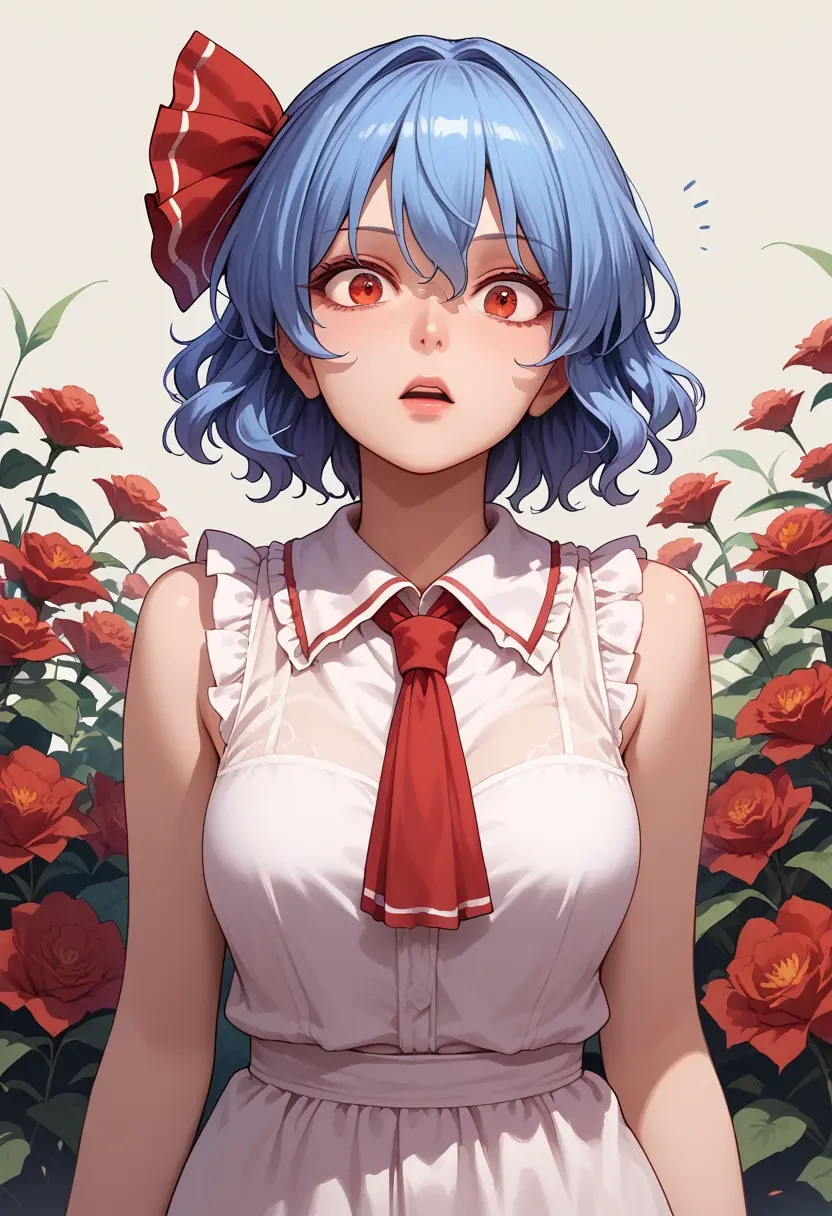 touhou,remilia_scarlet,sleeveless top,bike shorts  - 