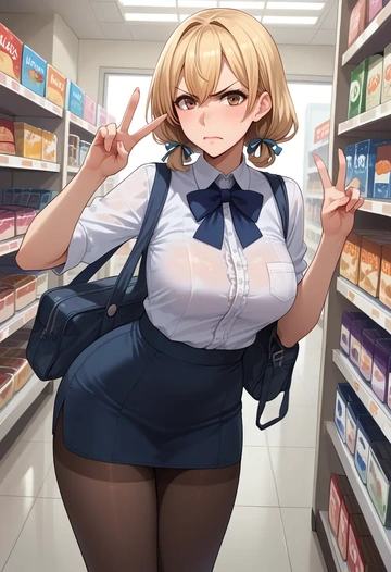 kantai_collection,rensouhou_chan,shorts, pantyhose  - AI generated anime art