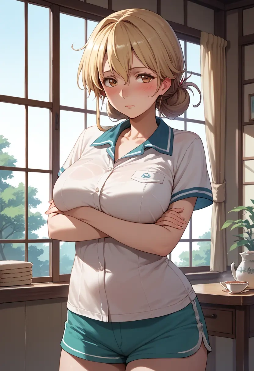 kantai_collection,rensouhou_chan,tennis polo,skort  - 