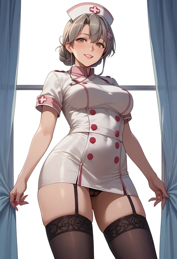 kantai_collection,rensouhou_kun,nurse pantyhose,mini skirt, sexy  - AI generated anime art