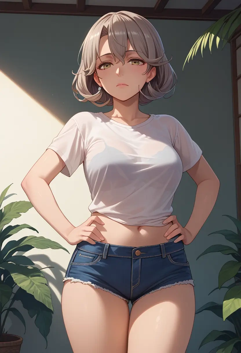 kantai_collection,rensouhou_kun,denim shorts  - 