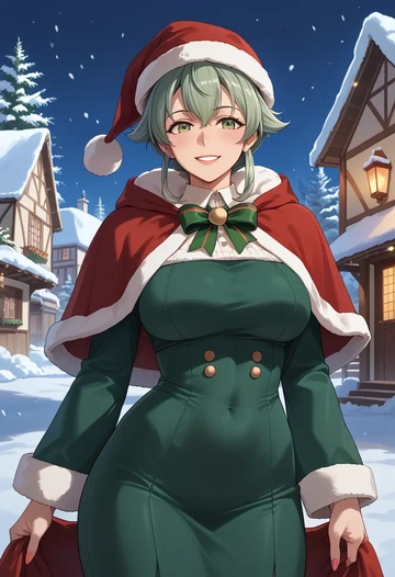 kantai_collection,rensouhou_kun,Christmas,dress  - AI generated anime art