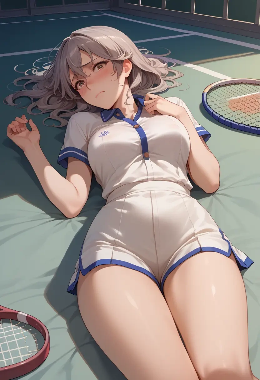 kantai_collection,rensouhou_kun,tennis polo,skort  - 