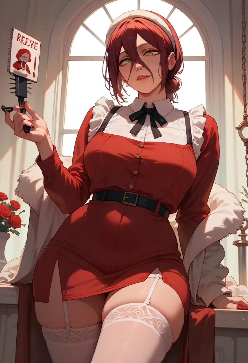 chainsaw_man,reze_(chainsaw_man),Christmas,sexy, stockings,  - 