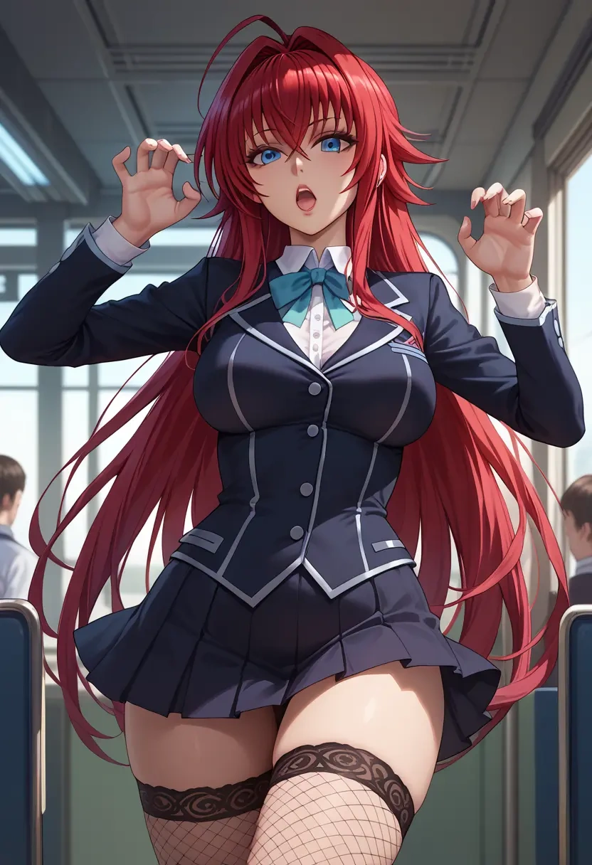 high_school_dxd,rias_gremory,secretary,stockings,sexy, panties  - 