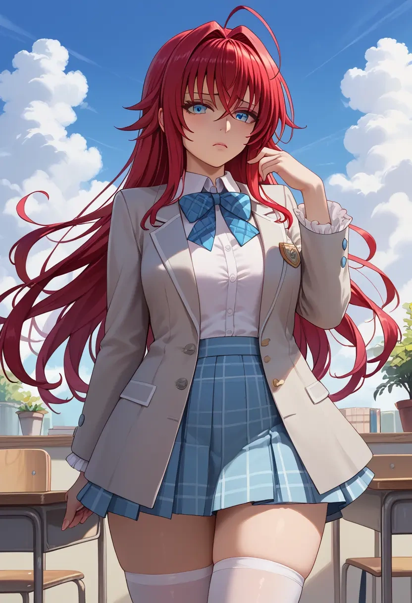 high_school_dxd,rias_gremory,spring,student uniform,blazer  - 