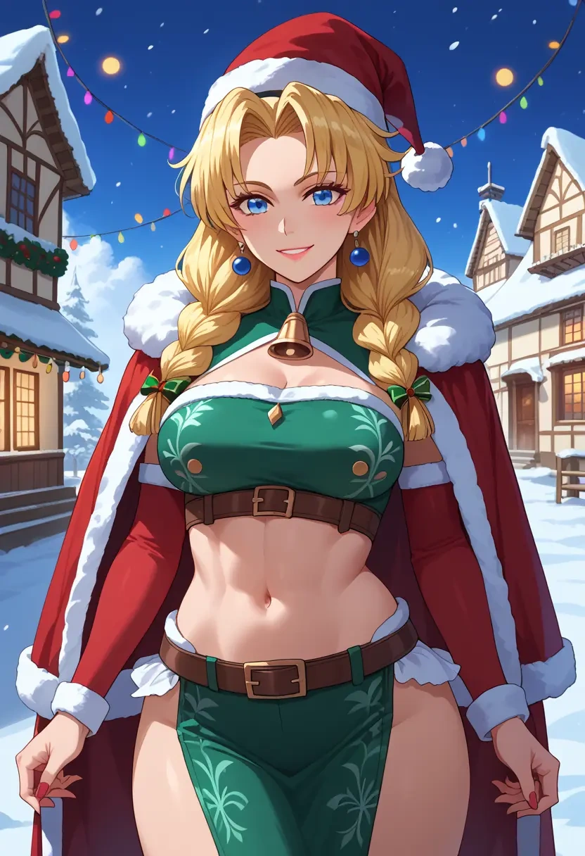 seiken_densetsu,riesz,Christmas,dress  - 