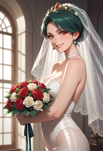 pokemon,rika_(pokemon),wedding  - AI generated anime art