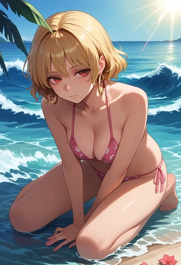 touhou,ringo_(touhou),bikini  - AI generated anime art