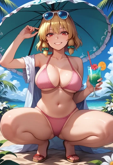 touhou,ringo_(touhou),bikini  - AI generated anime art