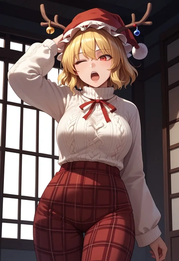 touhou,ringo_(touhou),Christmas  - AI generated anime art