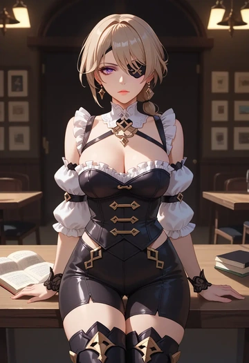 honkai_(series),rita_rossweisse,pirate  - AI generated anime art