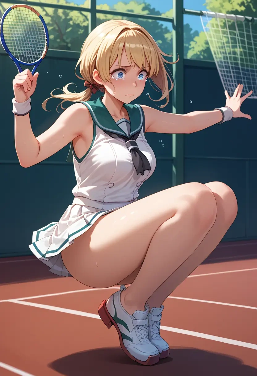 kantai_collection,ro-500_(kancolle),tennis skirt  - 