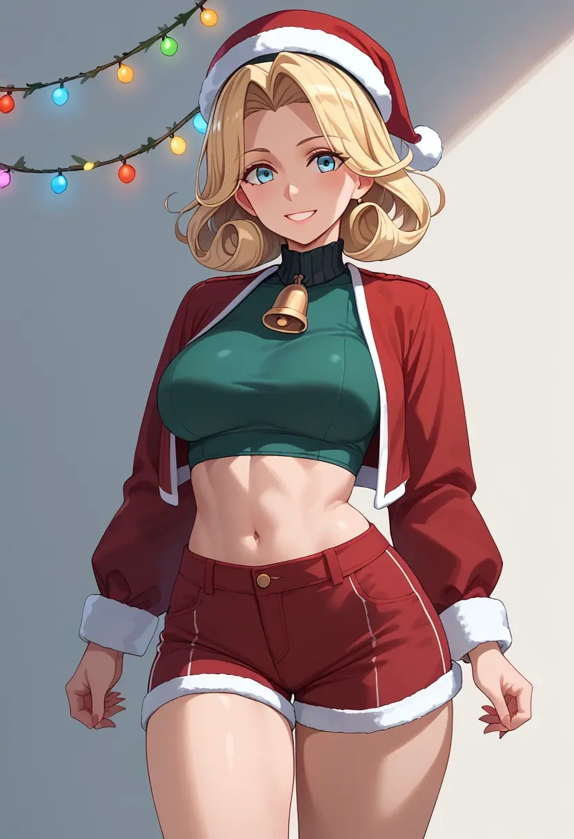 kantai_collection,ro-500_(kancolle),Christmas,red velvet shorts  - 