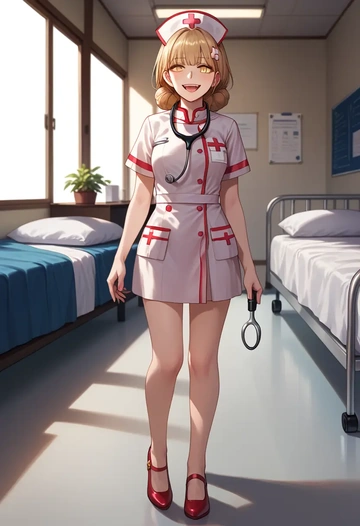 girls_frontline,ro635_(girls_frontline),nurse  - AI generated anime art