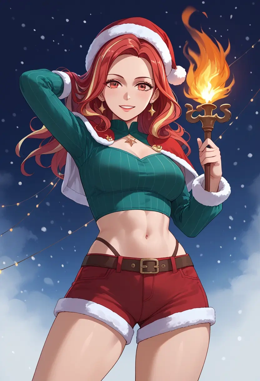 fire_emblem,robin_(female)_(fire_emblem),Christmas,red velvet shorts  - 