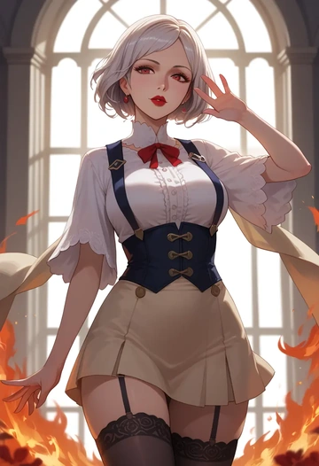 fire_emblem,robin_(fire_emblem),secretary,stockings  - AI generated anime art