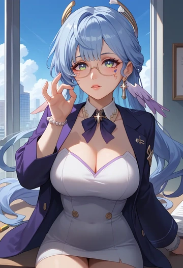 star rail,robin,OL, glasses,  - AI generated anime art