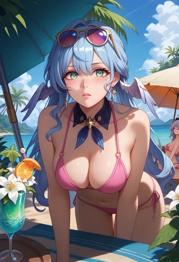 star rail,robin,bikini  - AI generated anime art