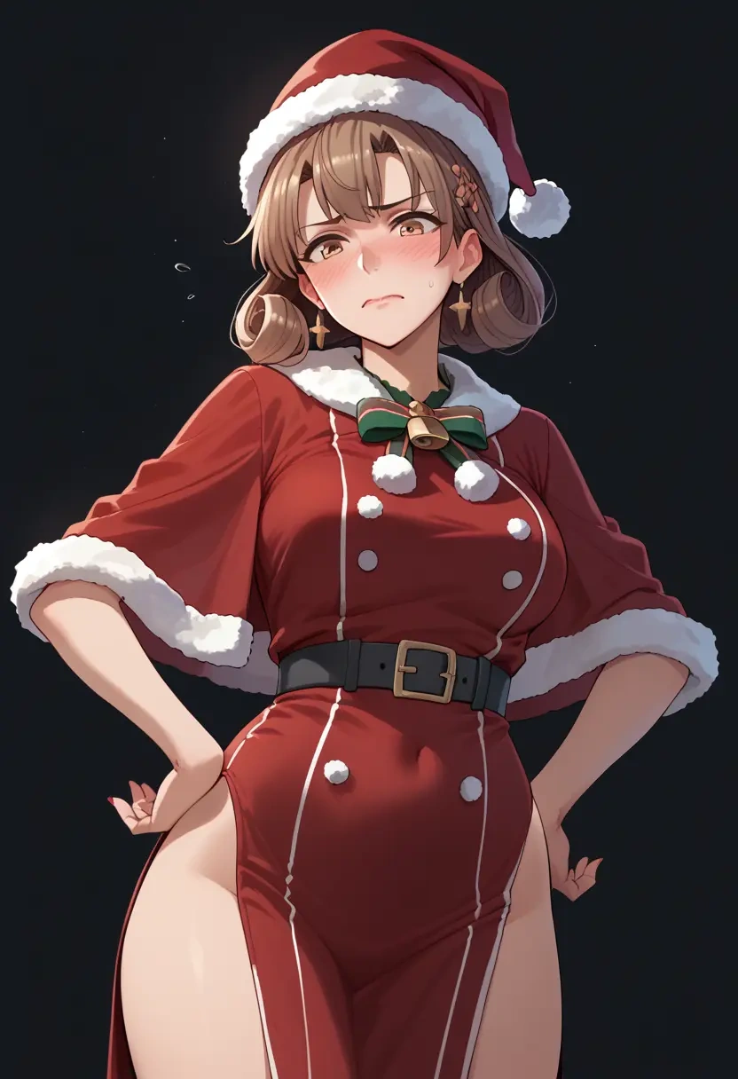 kantai_collection,roma_(kancolle),Christmas,red velvet dress  - 