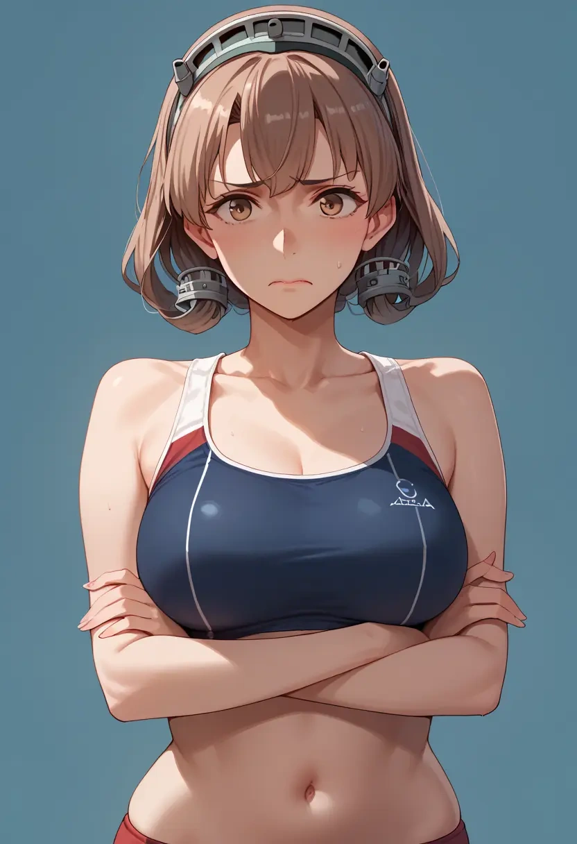 kantai_collection,roma_(kancolle),tankini top,board shorts  - 