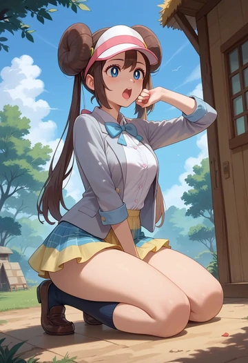 pokemon,rosa_(pokemon),spring,student uniform,blazer  - AI generated anime art