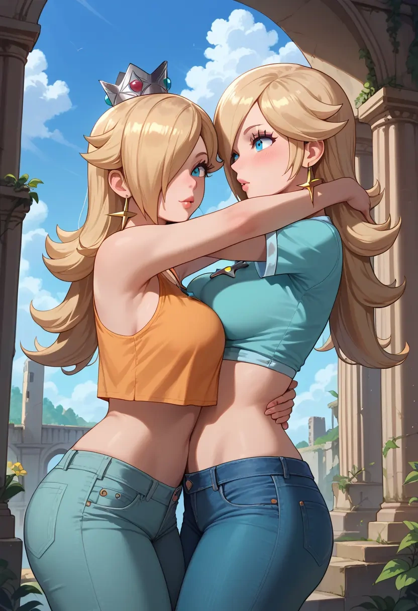 mario_(series),rosalina,crop top  - 