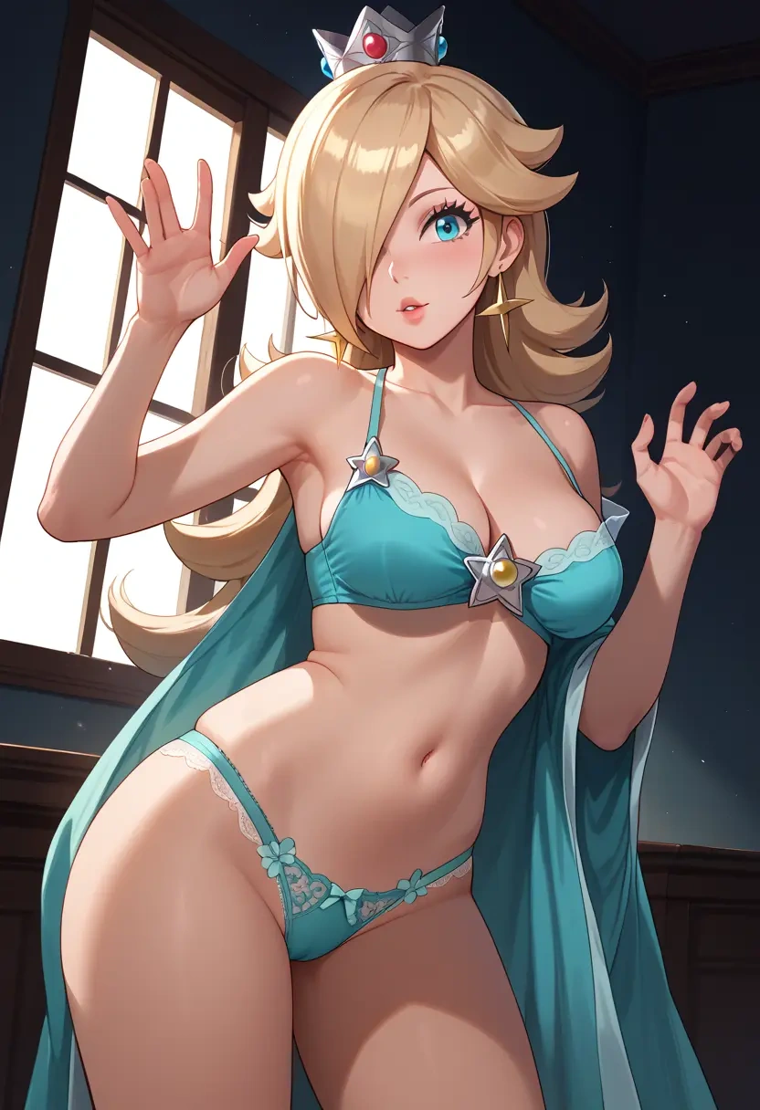 mario_(series),rosalina,lingerie  - 