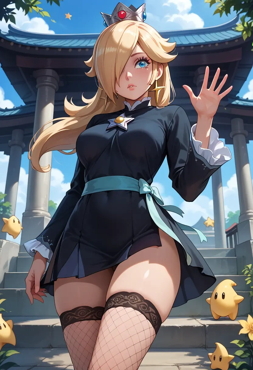 mario_(series),rosalina,secretary,stockings,sexy, panties  - 