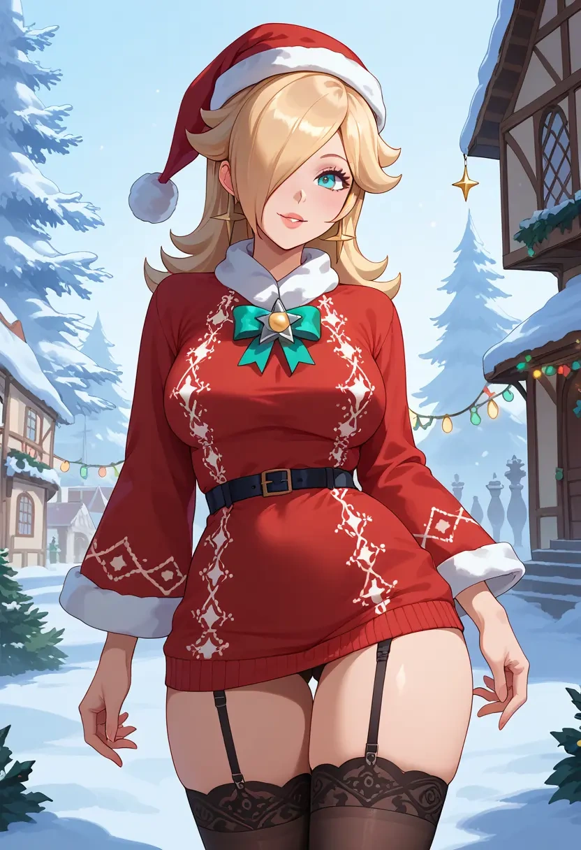 mario_(series),rosalina,sweater,stockings,Thigh garters  - 