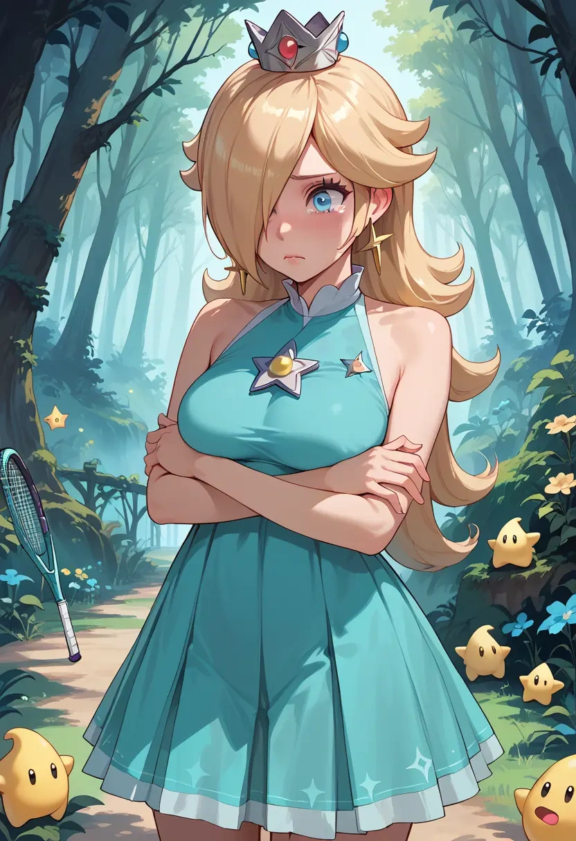 mario_(series),rosalina,tennis dress,visor,trainers  - 