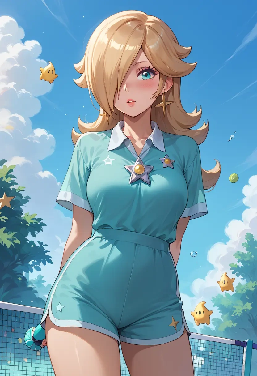 mario_(series),rosalina,tennis polo,skort  - 