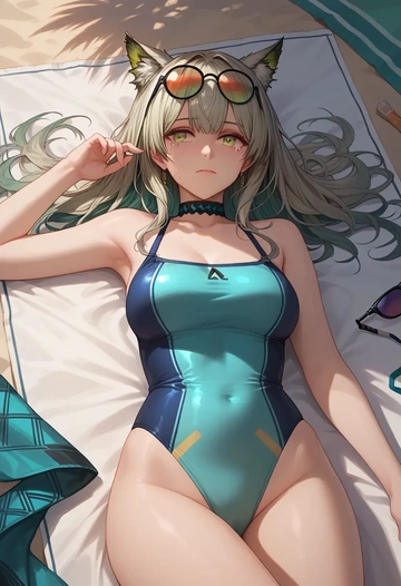 arknights,rosmontis_(arknights),swimsuit,sexy  - AI generated anime art