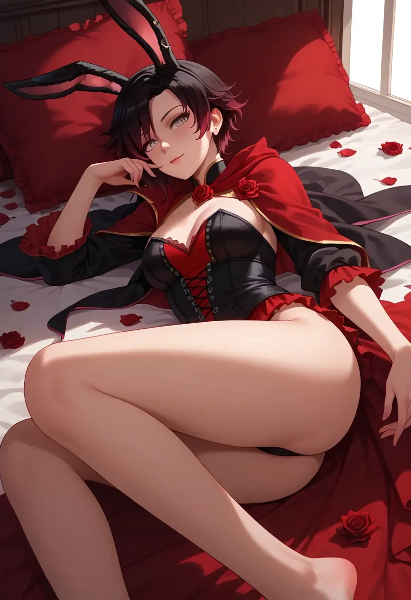 rwby,ruby_rose,bunny girl  - 