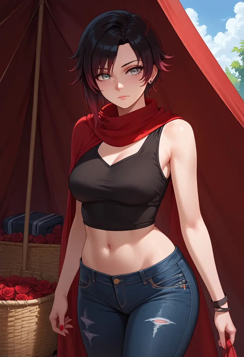 rwby,ruby_rose,crop top  - 