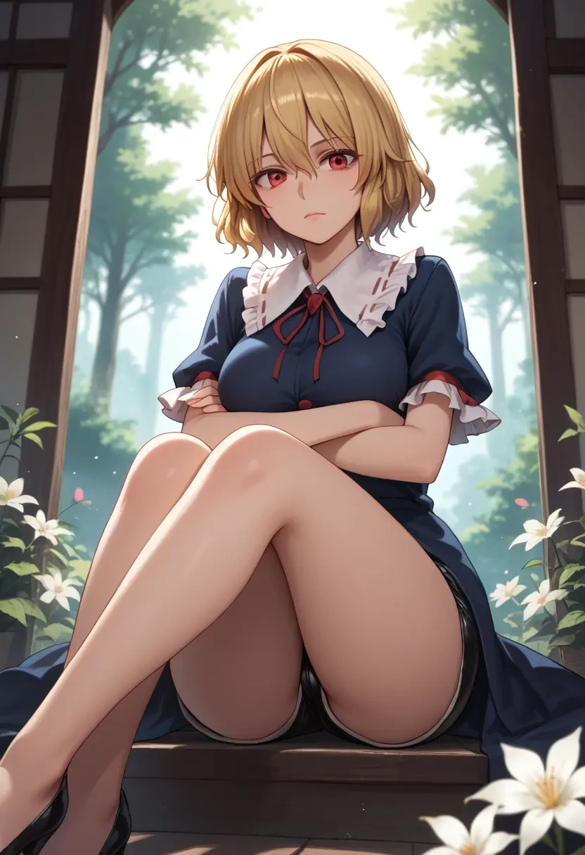 touhou,rumia,leather,shorts  - 