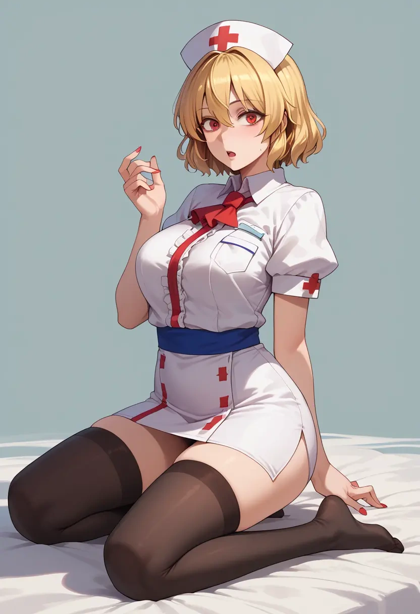 touhou,rumia,nurse pantyhose,mini skirt, sexy  - 