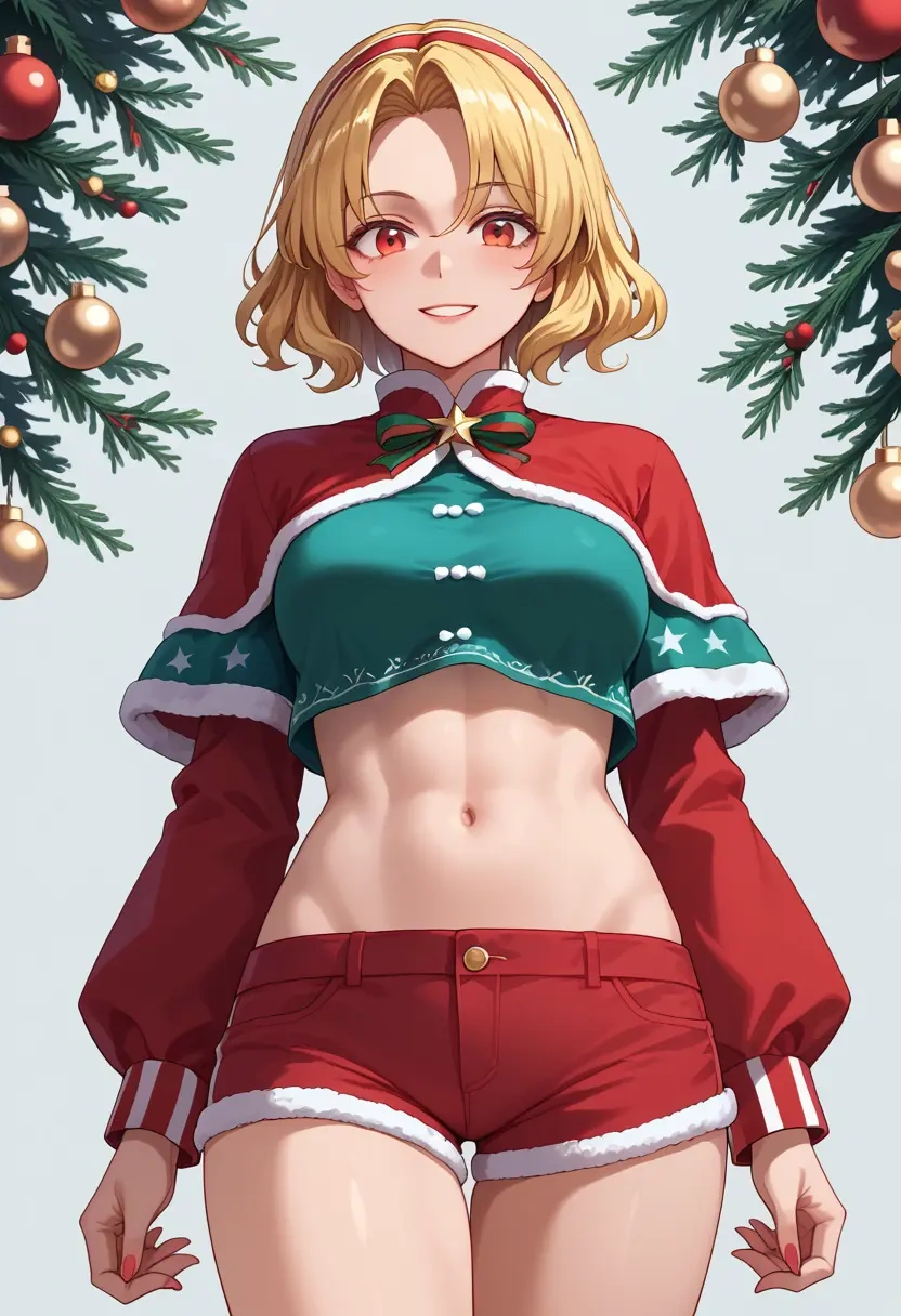 touhou,rumia,Christmas,red velvet shorts  - 