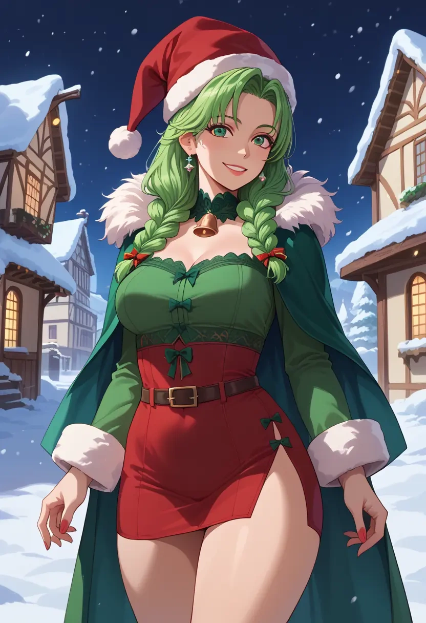 final_fantasy,rydia_(ff4),Christmas,dress  - 