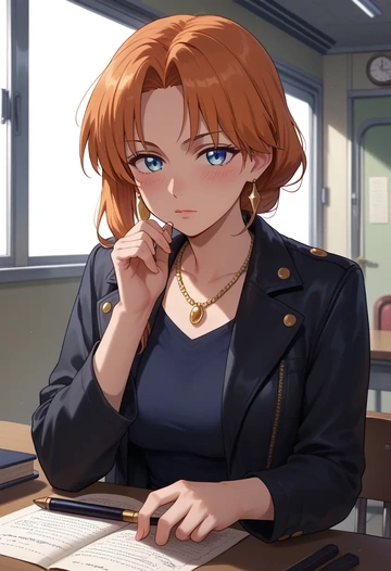 higurashi_no_naku_koro_ni,ryuuguu_rena,detective  - AI generated anime art