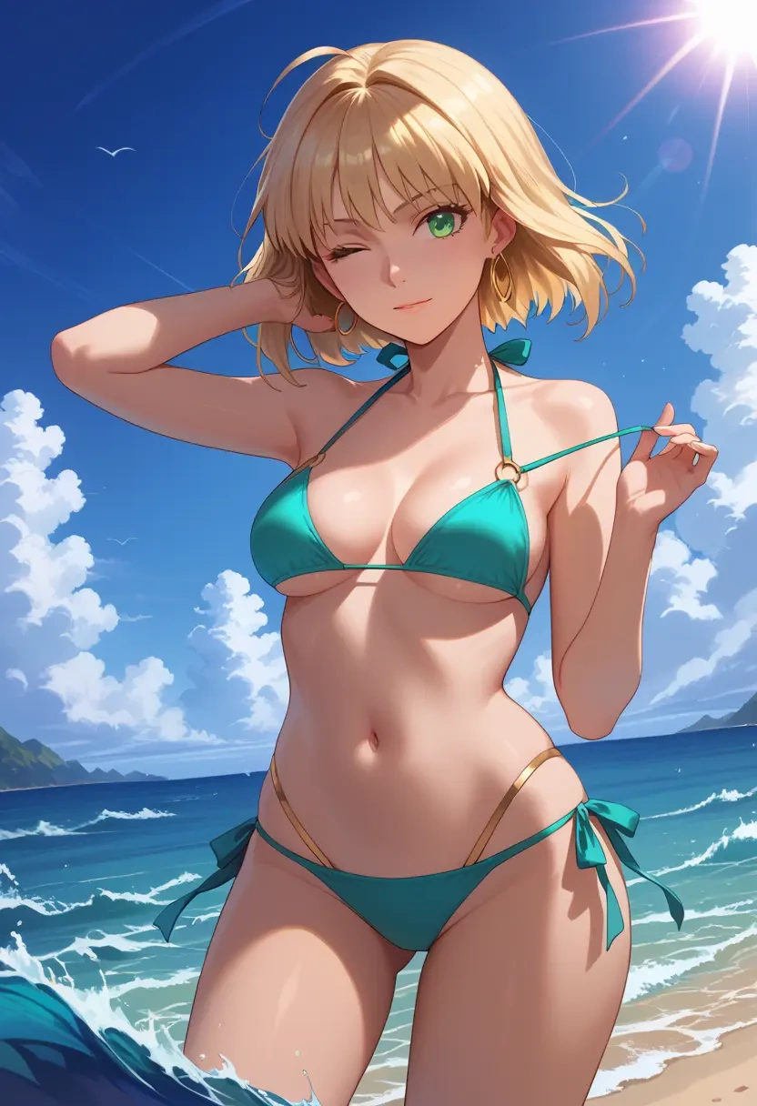 fate_(series),saber,bikini  - 