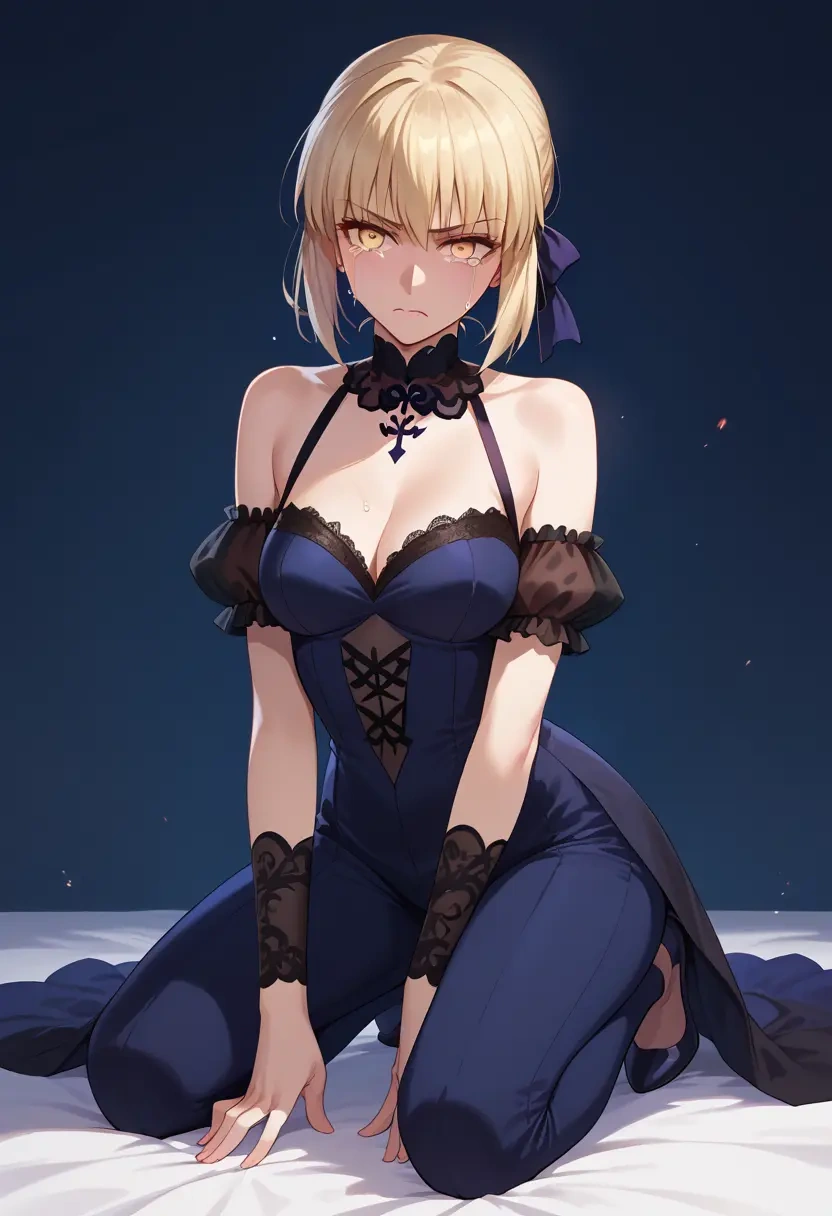 fate_(series),saber_alter,pants,wide-leg,strappy top  - 