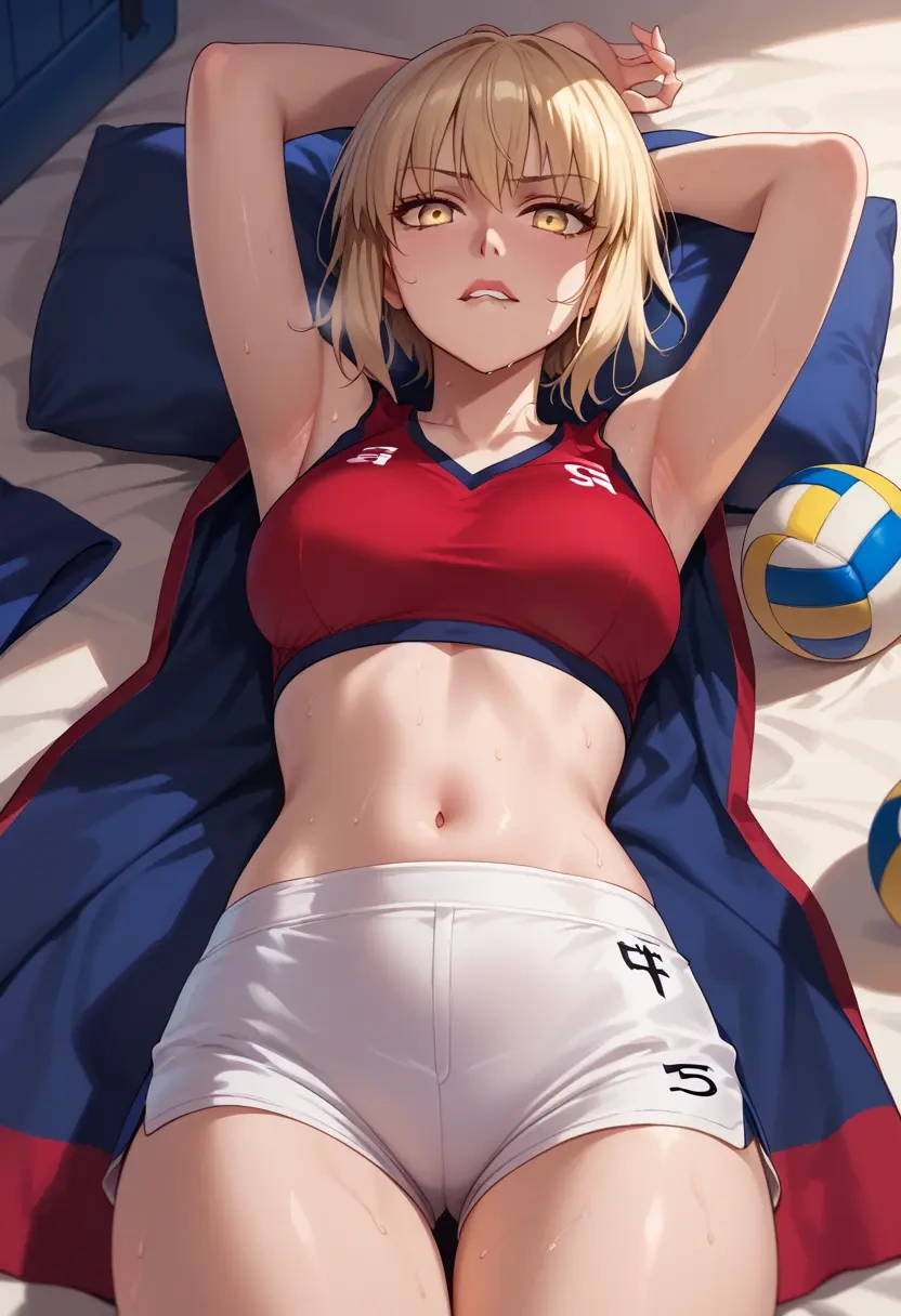 fate_(series),saber_alter,volleyball uniform  - 