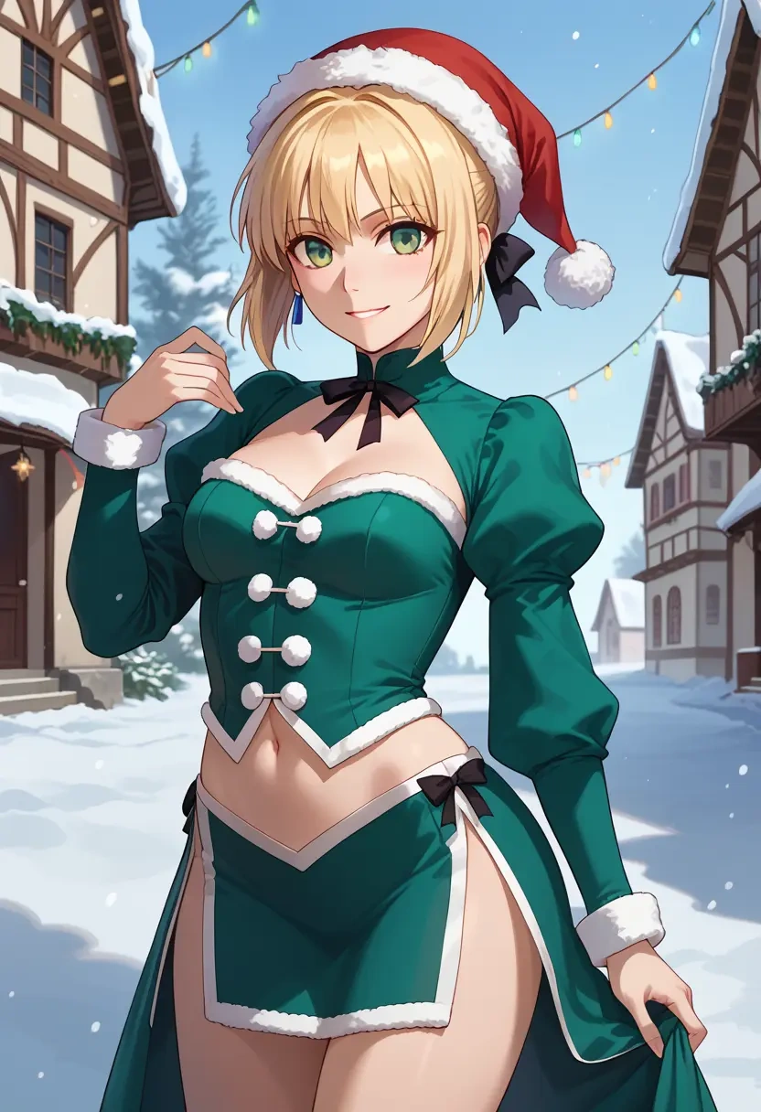 fate_(series),saber_lily,Christmas,dress  - 