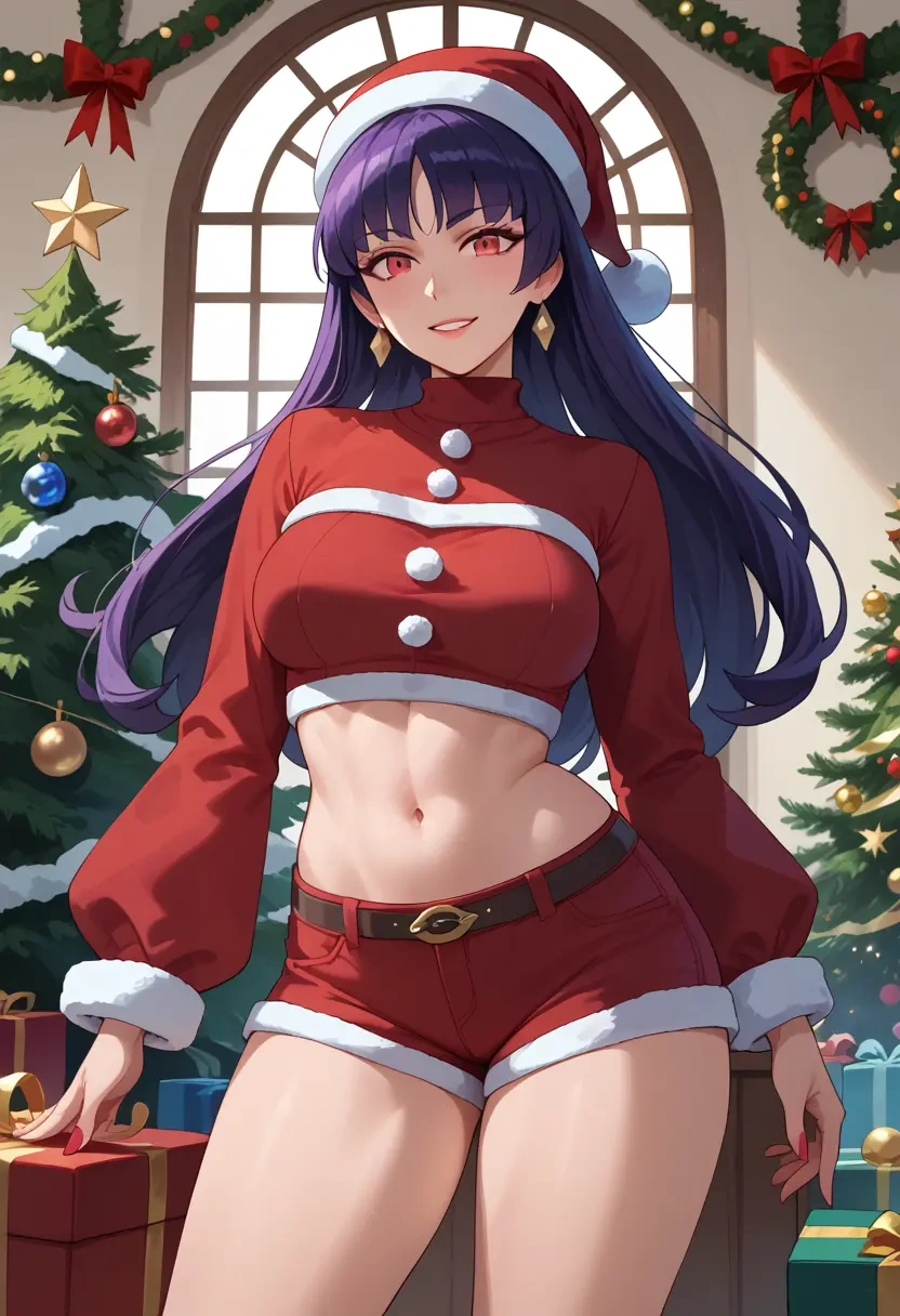 pokemon,sabrina_(pokemon),Christmas,red velvet shorts  - 